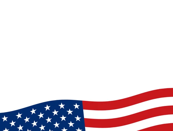 Eua Fundo Com Elementos Bandeira Americana — Vetor de Stock