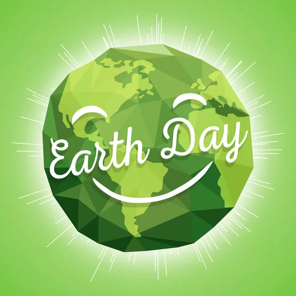 Hintergrund Des Earth Day Rettet Das Konzept Des Planeten — Stockvektor