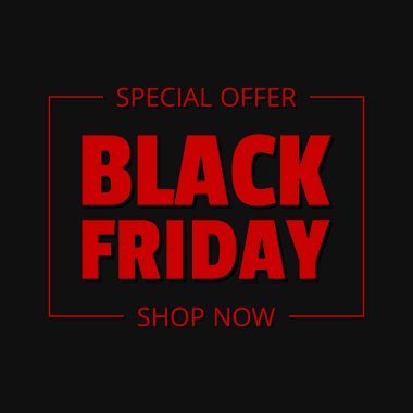 Kara Cuma simge vektör illüstrasyonu