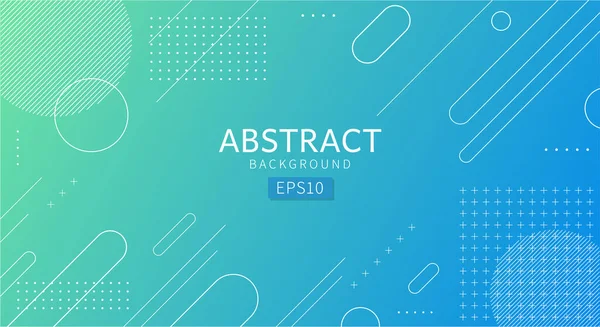 Modern mavi ve yeşil, dinamik geometrik şekilli soyut arkaplan bileşimi. Soyut tasarım şablonu.