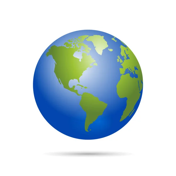 Obrázek Vektoru Země Globe — Stockový vektor