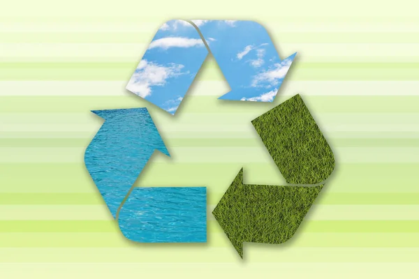 Miljøvenlig Genbrug Tegn - Stock-foto