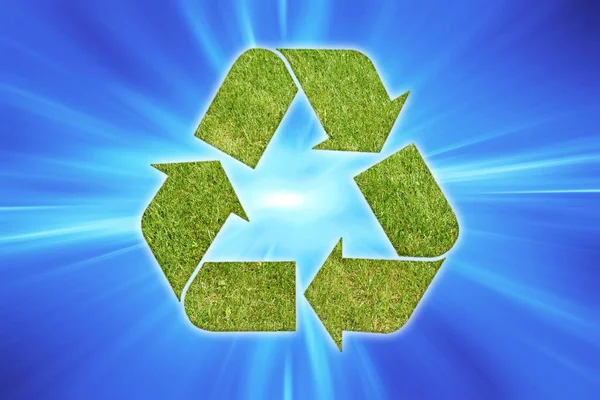Környezetbarát Újrahasznosítási Jelzés — Stock Fotó
