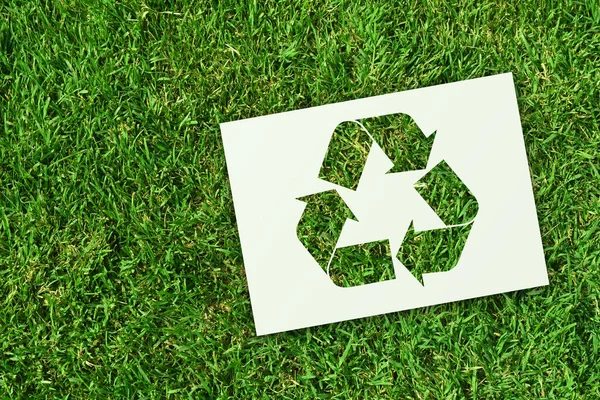 Milieuvriendelijk Recyclingbord — Stockfoto