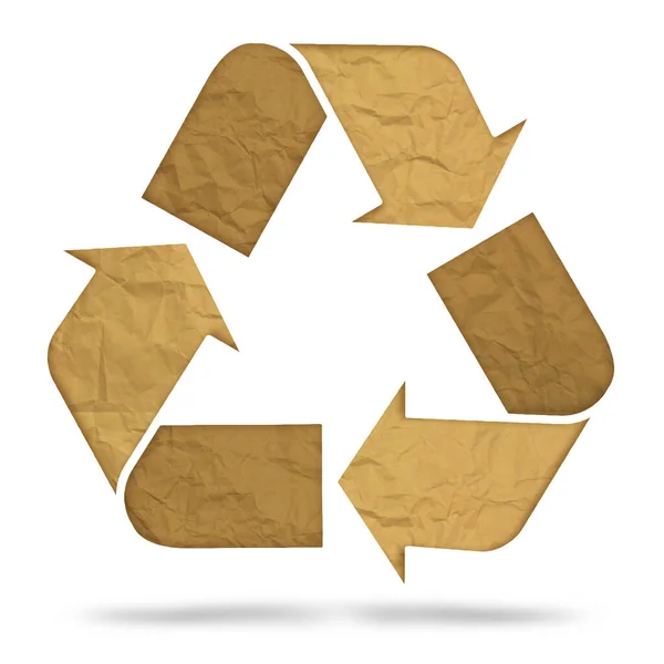 Recycle Symbol White Background — Stock Photo, Image