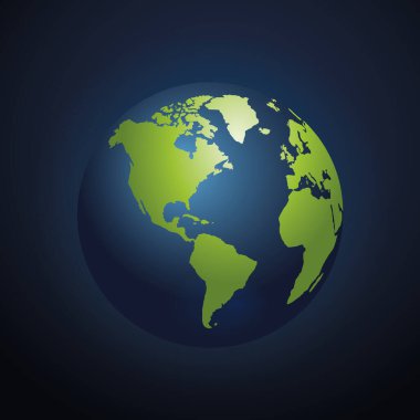 Dünya Küre vektör illüstrasyonu
