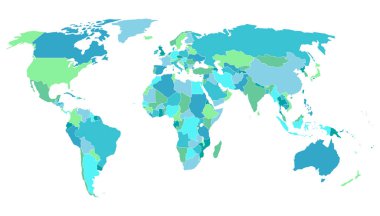 dünya haritası vektör illüstrasyonu