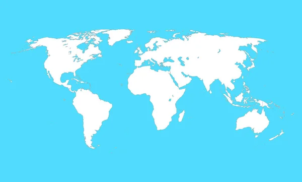 Ilustración Del Vector Del Mapa Mundial — Archivo Imágenes Vectoriales