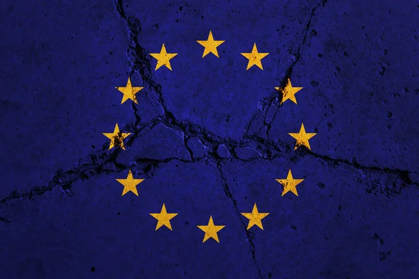 Avrupa Birliği bayrağı mavi arkaplanda 