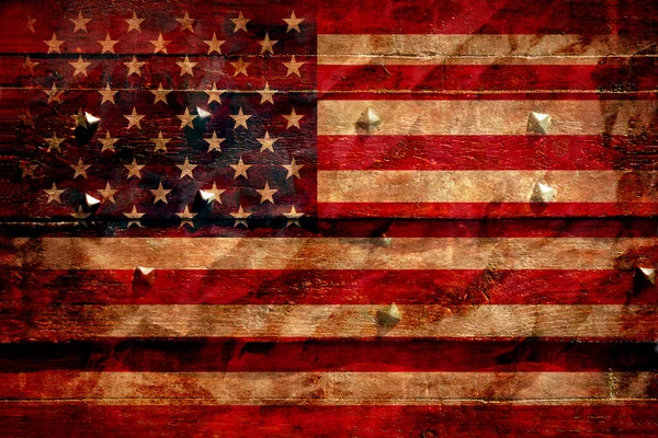 Verenigde Staten Vlag Achtergrond Grunge Stijl — Stockfoto
