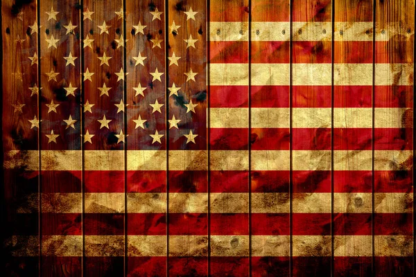 Usa Vlajka Pozadí Grunge Styl — Stock fotografie