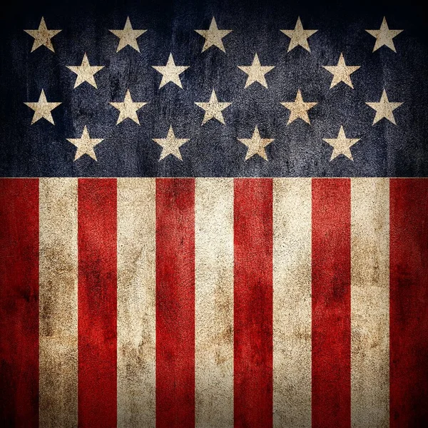 Usa Vlajka Pozadí Grunge Stylu — Stock fotografie
