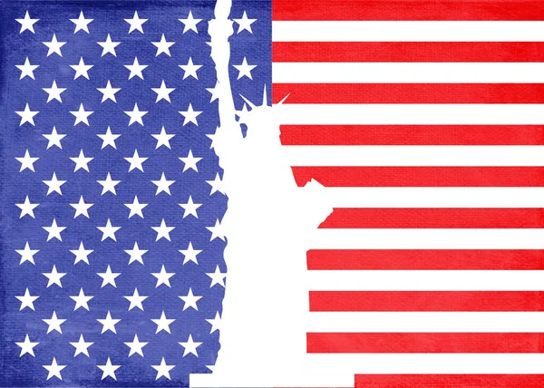 Voto Conceito Eleitoral Com Bandeira Dos Estados Unidos América — Fotografia de Stock