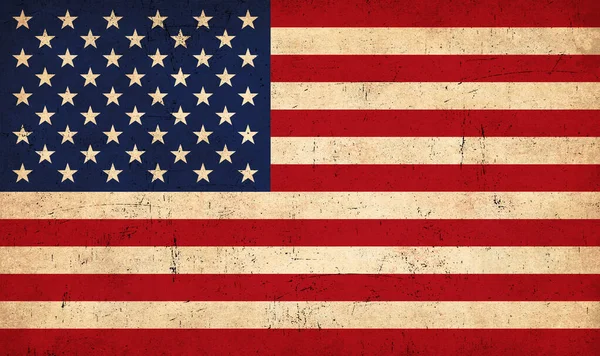 Tło Flagi Usa Stylu Grunge — Zdjęcie stockowe