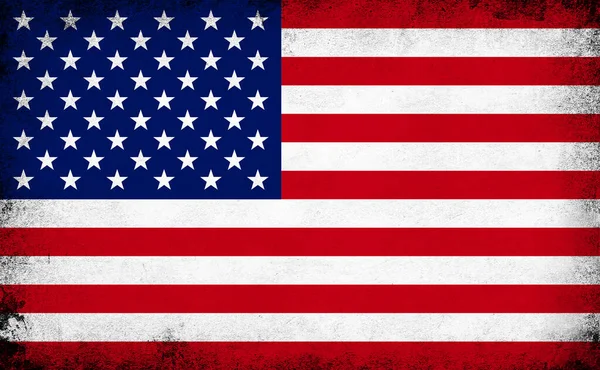 Usa Flagga Bakgrund Grunge Stil — Stockfoto