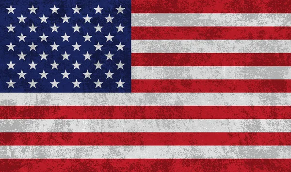 グランジスタイルのアメリカ国旗の背景 — ストック写真