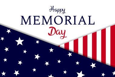 ABD Anma Günü Vektör İllüstrasyonu