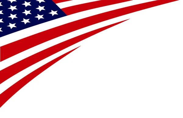 Ілюстрація Прапора Сполучених Штатів Америки День Незалежності — стоковий вектор
