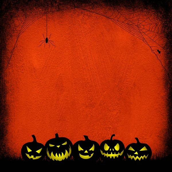 Színes Üdvözlőkártya Sablon Halloween — Stock Fotó