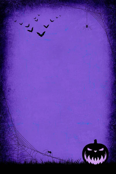 Барвистий Шаблон Вітальних Листівок Хеллоуїна — стокове фото