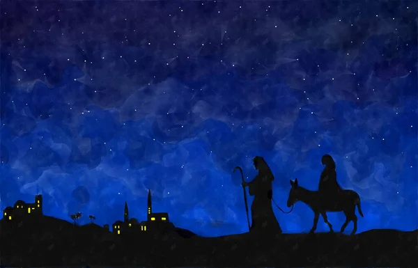 Рождественская Кроватка Рождение Иисуса — стоковое фото