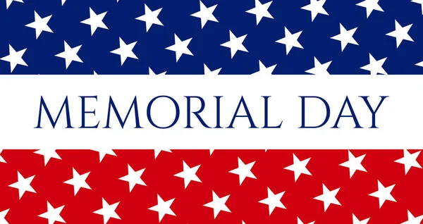 Stany Zjednoczone Memorial Day Wektor Ilustracji — Wektor stockowy