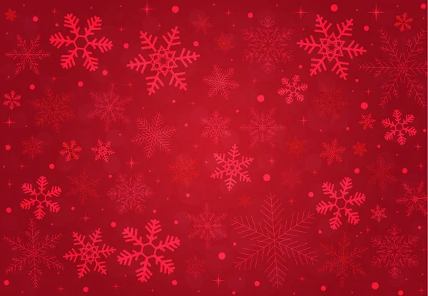Різдвяний Фон Сніжинками — стоковий вектор