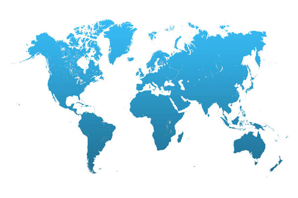 World map background, 3d illustration