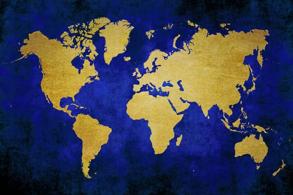 Hintergrund Weltkarte Illustration — Stockfoto
