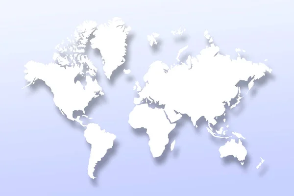 Mappa Del Mondo Pianeta Terra — Foto Stock