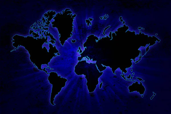 World Map Planet Earth — Stock Photo, Image