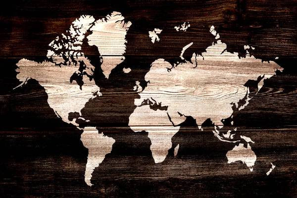 Mapa Del Mundo Planeta Tierra — Foto de Stock