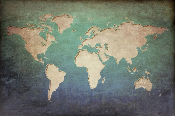 Mapa Świata Planeta Ziemia — Zdjęcie stockowe