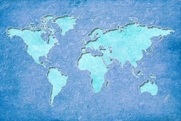 Carte Monde Planète Terre — Photo