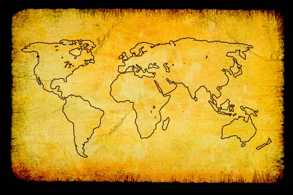 Världskarta Planeten Jorden — Stockfoto