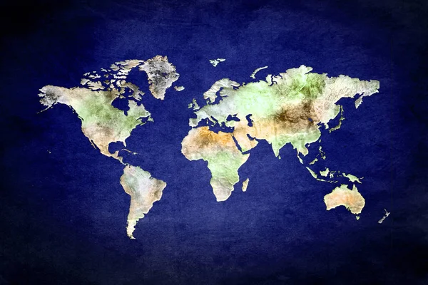 世界地図惑星地球 — ストック写真