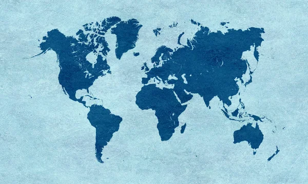 Mapa Světa Planeta Země — Stock fotografie