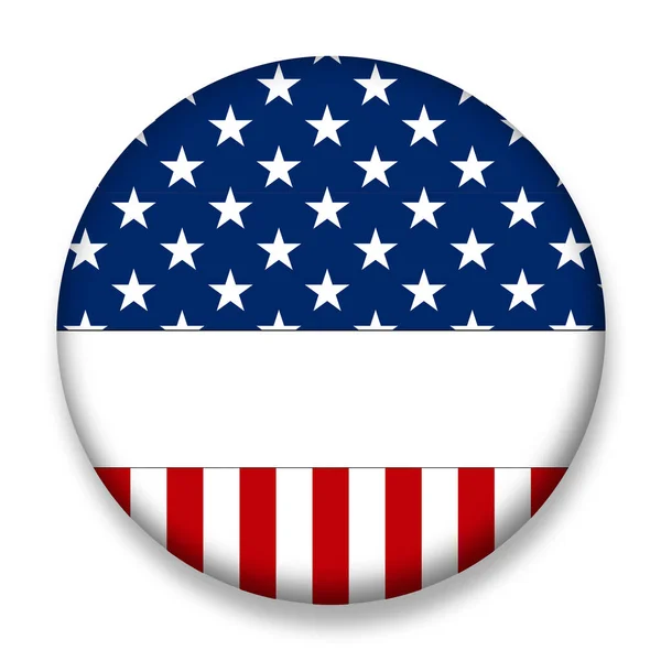 Amerika Volební Kolo Odznak — Stock fotografie