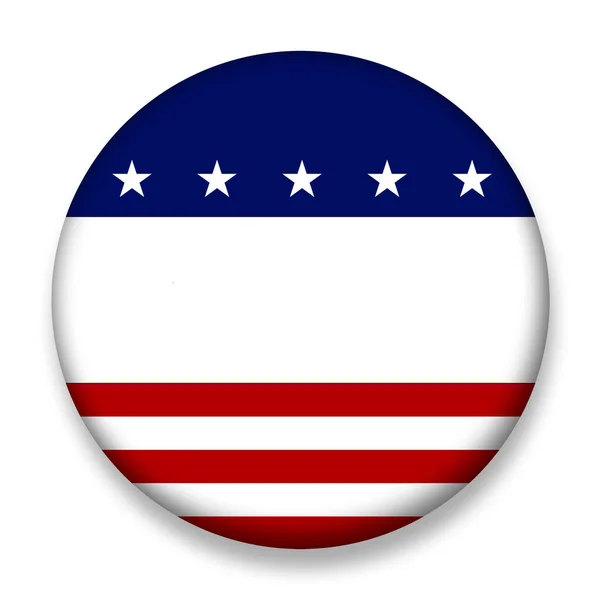 Amerika Volební Kolo Odznak — Stock fotografie