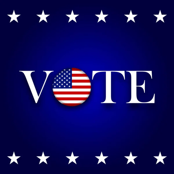 Hlasování Volební Koncept Vlajkou Spojených Států Amerických — Stock fotografie