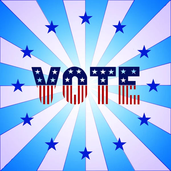 Voto Concepto Electoral Con Bandera Estados Unidos América — Foto de Stock