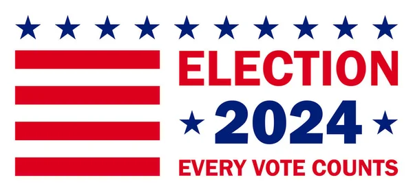 Elezioni Usa 2024 Illustrazione Sfondo — Vettoriale Stock