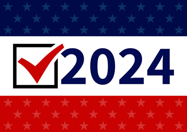 USA election 2024 background illustration