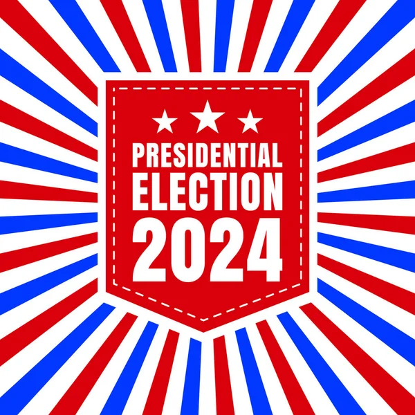 Elezioni Usa 2024 Illustrazione Sfondo — Vettoriale Stock