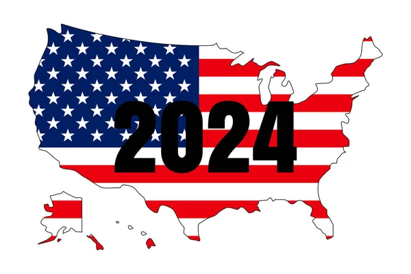 Stock vector USA election 2024 background illustration