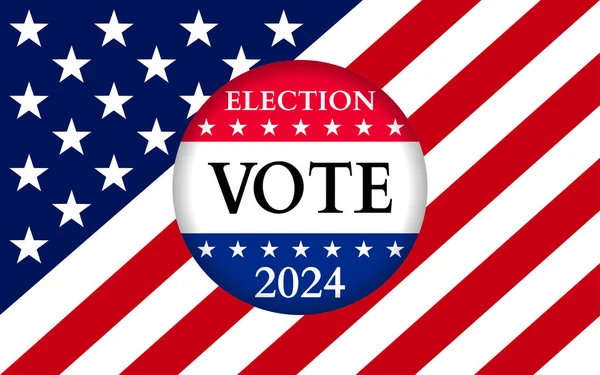 Usa Election 2024 Background Illustration — Stock Vector