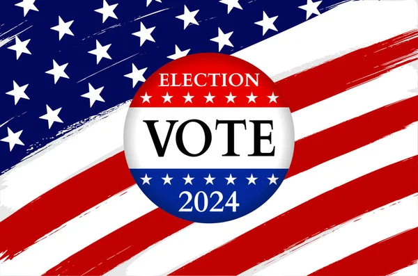 Usa Election 2024 Background Illustration — Stock Vector