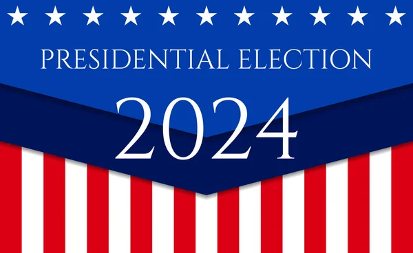 Ηπα Εκλογές 2024 Απεικόνιση Υποβάθρου — Διανυσματικό Αρχείο