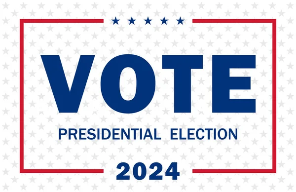 Verenigde Staten Verkiezing 2024 Achtergrond Illustratie — Stockvector
