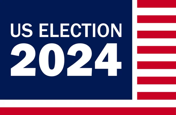 Stany Zjednoczone Wybory 2024 Tło Ilustracja — Wektor stockowy